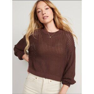 Old Navy Women’s Plus Size Crochet Sweater 4X NWOT